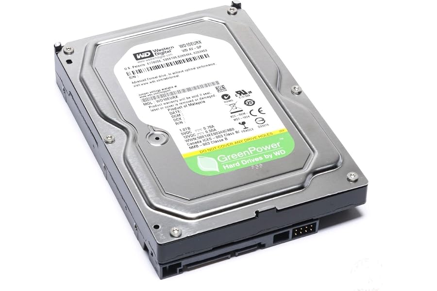 Western Digital AV-GP 1TB Interne Festplatte WD10EURX 3,5 Zoll HDD SATA 6Gb/s 64 MB