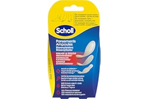 DR. SCHOLL'S Scholl Pansements Ampoules Pieds Différentes Tailles - Talons et Orteils - Soulage Immédiatement la Douleur - Cicatrisation Rapide - Restent en Place Jusqu'à 7 Jours - Boîte de 5 pansements
