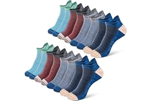 Eono Męskie Skarpety do Kostek, 8 Par Skarpet Sportowych o Niskim Kroju dla Mężczyzn i Kobiet, Oddychające Bawełniane Skarpety do Uprawiania Sportu, Biegania, Chodzenia, Pracy, na co Dzień, Szkoły