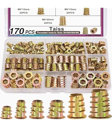 E-Z LOK 400-624 Gewindeeinsätze Für Holz, Ontagesatz, Essing, Inkl. 3