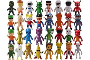 Gensly 32 Pièces Stumble Game Figurines Stumble Man Mini-Figuren-Set Jouets Stumble pour Les Fans Cadeaux de Garniture de gâteau