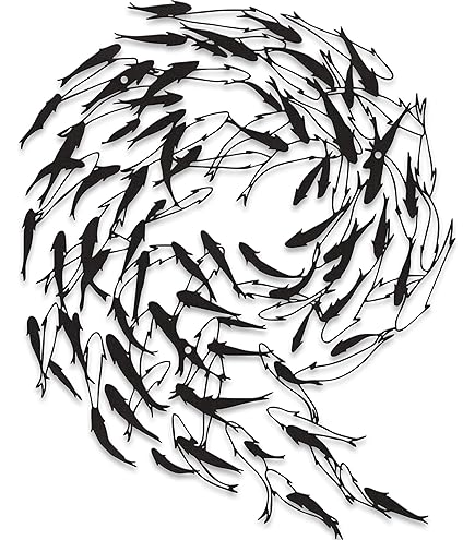 School Of Fish Wall Decor - On Sale - Bed Bath & Beyond - 31298593