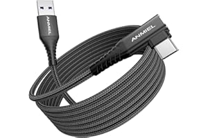 ANMIEL Kompatibel mit Oculus Quest 2 Link-Kabel 3M,Schnelles Aufladen und Hochgeschwindigkeits-Datenübertragung Geflochtenes USB3.0-A-zu-Typ-C-Kabel für Samsung S10,Oculus Quest/Quest 2 Link Steam VR