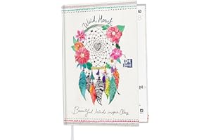 Oxford Boho Chic Daily Academic Diary 2019-2020 1 Day 352 Pages 12 x 18 Peace & Love