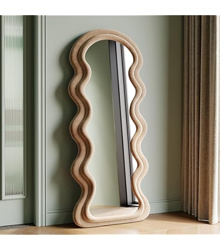 Specchio Asimmetrico Oro 160x60 Cm - Decorativo Per Soggiorno O Bagno