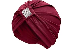 LIMHOO Pre-Tied Chemo Turban for Women Ultra Soft Mudale Cotton Beanie Headwrap Sleep Cap