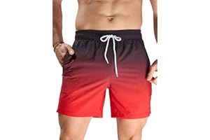 Arcweg Swimming Shorts Men with Mesh Lining Swim Shorts Quick Dry Mens Swimming Trunks with Zip Pockets Surf Swimming Beach