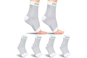 Plantarelief Neuropathie Socken für Frauen Männer - Kompressionssocken Füße Neuropathie Schmerzlinderung - Knöchel Kompression, Soothe Socken für Plantarfasziitis, Knöchel Schwellung - L/XL, 2 Paare
