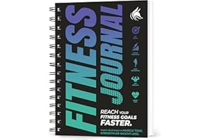 Clever Fox Fitness & Workout Journal/Planner Daily Exercise Log Book to Track Your Lifts, Cardio, Body Weight Tracker – Spiral–Bound, Laminated Cover, Thick Pages, A5 (Sky Blue and Navy Blue)