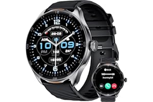 OUKITEL Montre Connectée Homme Femme,1.39"HD Smartwatch avec Appel Bluetooth,Montre Sport avec 100+Sportifs,Surveillance Cardio/SpO2/Sommeil/Podomètre, IP68 Étanche,Smart Watch Homme pour iOS Android