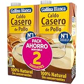 GALLINA BLANCA Homemade Chicken Broth 100% Natural | Simmered For 3h | 2 Pack, Gluten Free, Preservative Free, Low Fat