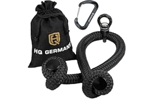 ‎HQ GERMANY HQ Germany® Performance Trizepsseil | 90cm | Schwarz, Rot, Gelb, Blau, Grün | Made in Germany | Seilzug Griff