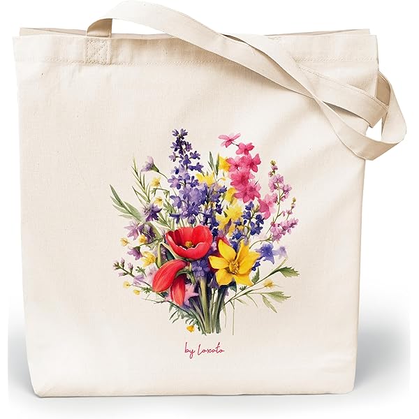 Tote Bag In Cotone Loxato - Borsa Shopper 35x42cm, Tela Resistente 220g/m2, Design Aesthetic - Foto 5
