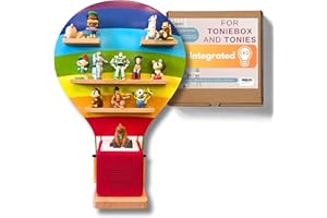 BigStep Large LED Magnetic Shelf Balloon Compatible with Toniebox and Tonie Characters - Hang on Wall or Use Free Standing - Comparable to Tonie Shelf