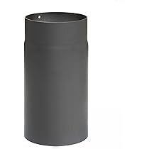 DN 180mm Schwarz Ofenrohr Kaminrohr Stahlrohr Rosette Wandfutter Bogen
