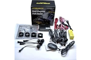 STEEL-MATE STEELMATE Matt Black 4 Rear Reverse Parking Sensors OE Flush Fit PTS400EX DP