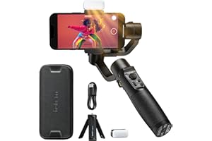 Gimbal Estabilizador, hohem iSteady Mobile Plus Kit Actualizado 2024, Cardán 3 Ejes con Rastreador AI, Payload 280g, Modo Ultragran Angular para Teléfono Móvil iPhone 15/14 Pro/MAX/Android