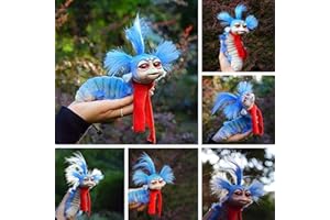 ELFINDEA Worm From Labyrinth Handmade Worm Stuffed Toy Funny Present Plush Doll Toy,19CM (E-Labyrinth Worm)