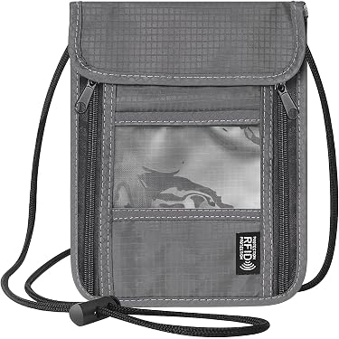 Borsa Organizer Da Viaggio In Nylon: Porta Passaporto E Portafoglio, Perfetta Come Borsa A Tracolla Leggera - Foto 2