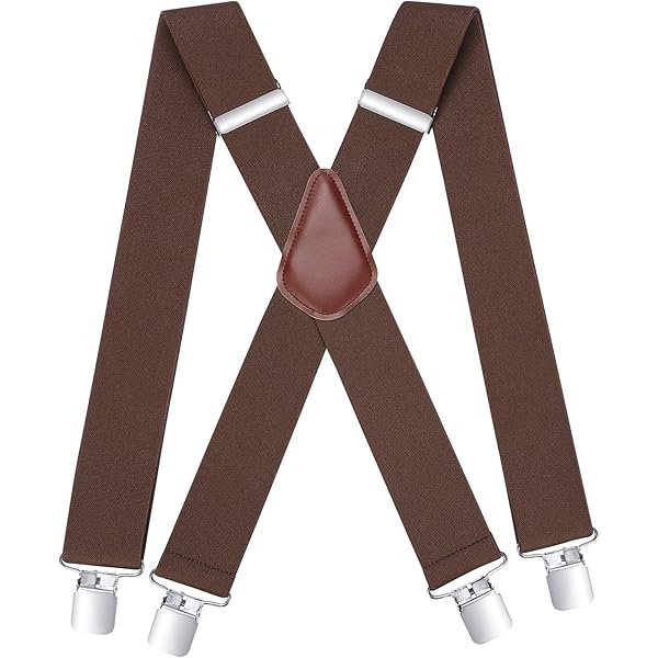 Bretels voor heren, verstelbare bretels met sterke clips, 3,5 cm brede Bretels voor heren, verstelbare bretels met sterke clips, 3,5 cm brede