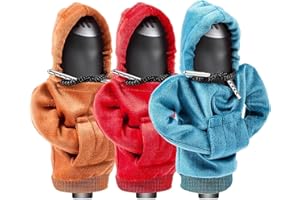 GENERIC Gear Shift Cover, Universal Shift Knob Cover, Funny Sweater Hoodie for Gearshift, 4.7 Inch Car Shifter Stick Protector Decoration (Khaki Red Blue)
