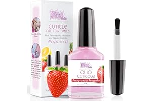PICS NAILS TIRA FUORI LE UNGHIE Cuticle Oil for Nails Professional Nail Treatment 12 ml - 0,4 Fl. oz - Strawberry Fragrance - Moisturizing and Regenerating Oil for Cuticles, Gives Relief and Freshness to Dry and Irritated Skin