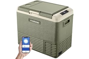 AAOBOSI Nevera Portatil 50L, Nevera 12V Compresor -20°C - 20°C, Nevera Portatil Electrica App Control, Nevera Camping para Hogar, Viajes, Coche y Barco