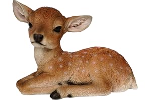M.E.G Cards & Gifts Vivid Arts - Real Life Fallow Deer Home or Garden Decoration (XRL-DEER-F)