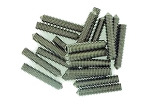 SINGULARITY SUPPLIES M8 (8mm x 20mm) Hex Socket Grub Screw (Cone Point) - Stainless Steel (A2) (Pack of 20)