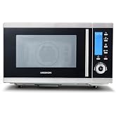 MEDION Microwave with Grill (4-in-1, 25 L, 900 W, 1100 W Grill, 2500 W Convection, 10 Automatic Programs, MD 15501) Silver