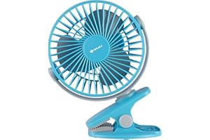 Bajaj Pygmy Mini Fan 110mm | USB Charging Fan | Multi-Clip Function | Rechargeable Fan| Battery Fan| 4-Hr Back-up| Silent Ope