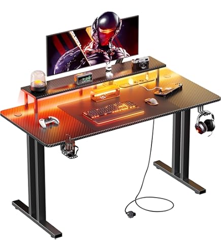 HLFURNIEU Ergonomische Gamingstoel, Speelstoel met Pocketveerkussen