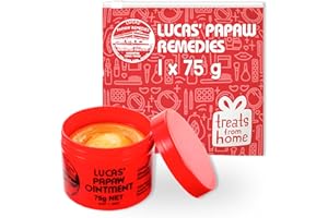 TREATS FROM HOME Lucas Papaw Ointment 75g – Made in Australia | Versatile Natural Remedy for Skin Healing & Protection