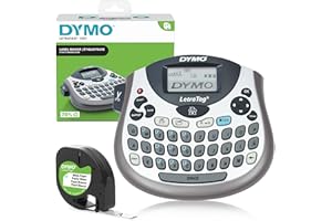 DYMO LetraTag LT-100T etichettatrice portatile con tastiera QWERTZ | argento, ideale per l'ufficio o la casa