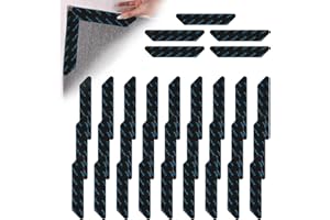 HJJMN 32 Piezas Reutilizable und Lavable Bases Antideslizantes, Poliuretano Pinzas para Alfombras al Suelo, 13 x 2.5 cm Antideslizante Alfombra Adhesivo, Antideslizantes para Moquetas Oficina Cocina Baño