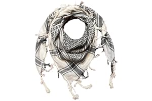 Ethnique Mode Keffieh 100% cotone Foulard da uomo e donna, Sciarpa militare tattica sciarpa militare Shemagh