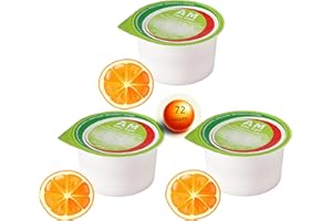 FOODAR AM Gel Cup Acquagel Arancia con Edulcorante, Acqua Gelificata - 72 Vasetti da 125 g