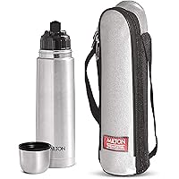Milton Thermosteel Flip Lid Flask, 1000 milliliters, Silver