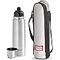 Milton Thermosteel Flip Lid Hot and Cold Flask, 1000 ml, Silver
