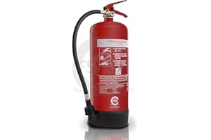 FSS UK 6 Litre Water fire extinguishers CE and BSI Kitemarked. Newly Manufactured. Ideal for Boats Kitchens, Restaurants, Offices, Warehouses, Hotels and All Solid Fires.