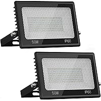 NOWES 2x 50W LED Strahler Außen, 5000LM Superhell Fluter, IP66 Wasserdicht LED Außenstrahler, 6000K Kaltweiß LED…