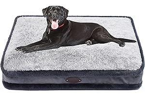 DEBANG HOME Lit pour Chien Large pour Grand Chien, lit de Chien pour Chien Moyen, lit de Petit Chien, lit de Calming, lit de Chien Anxiety Comfy Durable avec Housse Amovible Lavable (XXL, Gris)