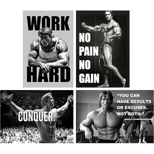 Poster Motivation Sportive Noir Et Blanc 30x45 Cm - Décoration Salle De Sport, Escalade, Course à Pied