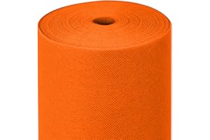 HORECA COLLECTION MAXI PRODUCTS - Rollo de Mantel TNT Precortado a 40 cm - 1,2 x 48 m - Naranja - Tejido no Tejido Spunbond (TNT) - Desechable con Efecto Tela - Resistente a Líquidos - Catering - IMPERMEABLE