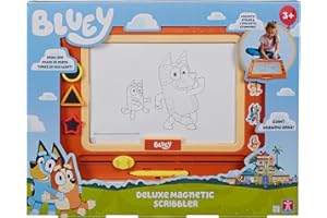 CHARACTER OPTIONS Bingo Deluxe Magnetic Scribbler, Bluey Creative Activity Toy, Mess-free Drawing, Gift for Boys and Girls, Preschool Toys, Bluey Toys