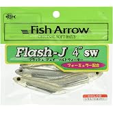 Fish Arrow Flash-J SW 3" (5 adet/paket) #100 Shirasu/Silver Olta