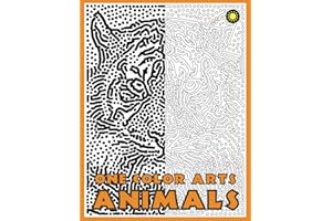 One Color ARTS: New Type of Relaxation & Stress Relief Coloring Book for Adults