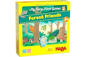 HABA 306606 My Very First Games- Forest Friends- Two Memory, Observation, Naming and Discovery Game, for 1-4 children, ages 2 and up, English Version (Made in Germany)