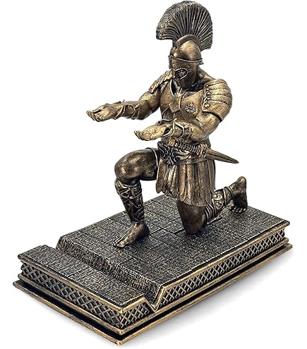 Porte-stylo Magnétique Chevalier Avec épée Argentée - Figurine Décorative Pour Bureau Ou Maison, En Résine, 15 X 10 X 15 Cm - 7