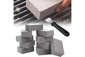 VAILEAL Grill Cleaning Brick - 10 Pcs Griddle Cleaner Block with 1 Kitchen Cleaning Shovel, Pumice Cleaning Block for Barbecue Kitchen Restaurant Flat Top Grills Cleaning for Remove Greases Stains Residues
